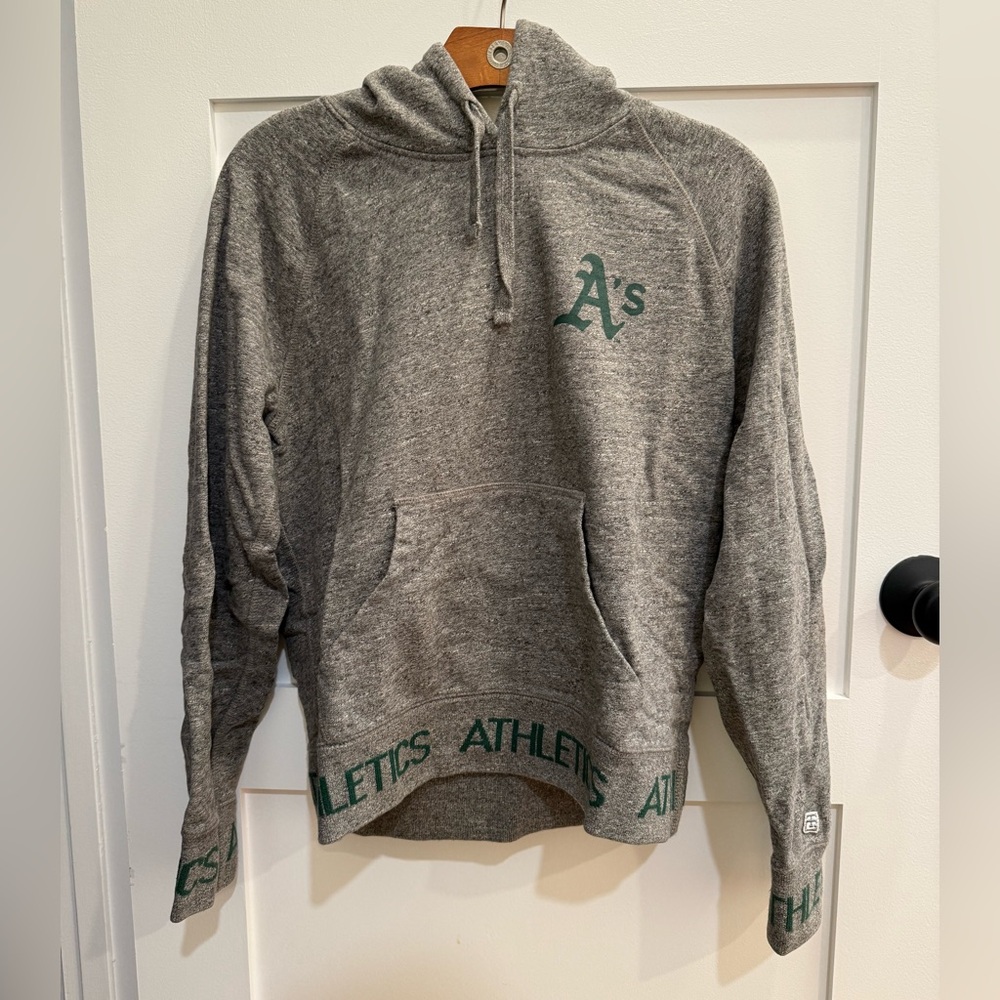 Tailgate Heavyweight Gray Oakland Athletics Hoodie